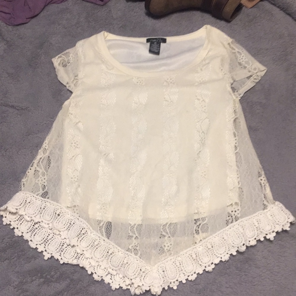 Cute boho lace top